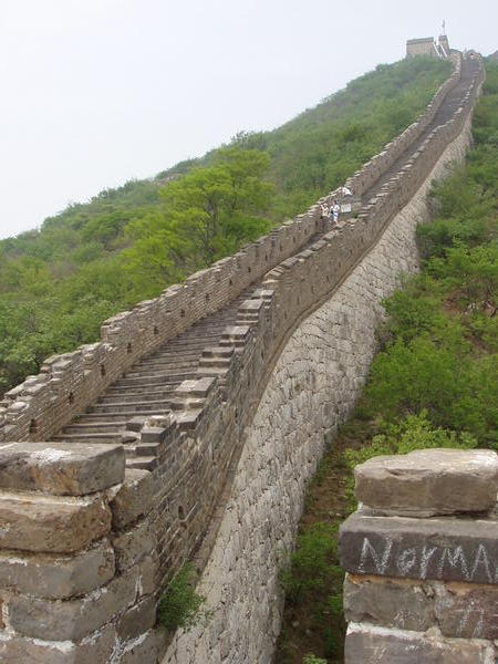 Steps to the end of the wall