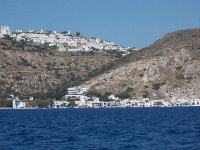 Village de Plaka sur l'île de Milos