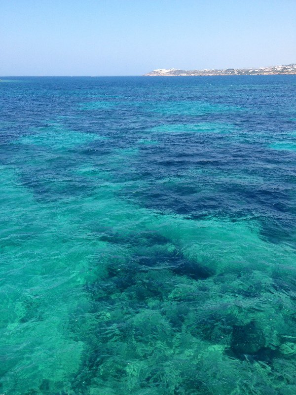 Clear blue waters at Paros
