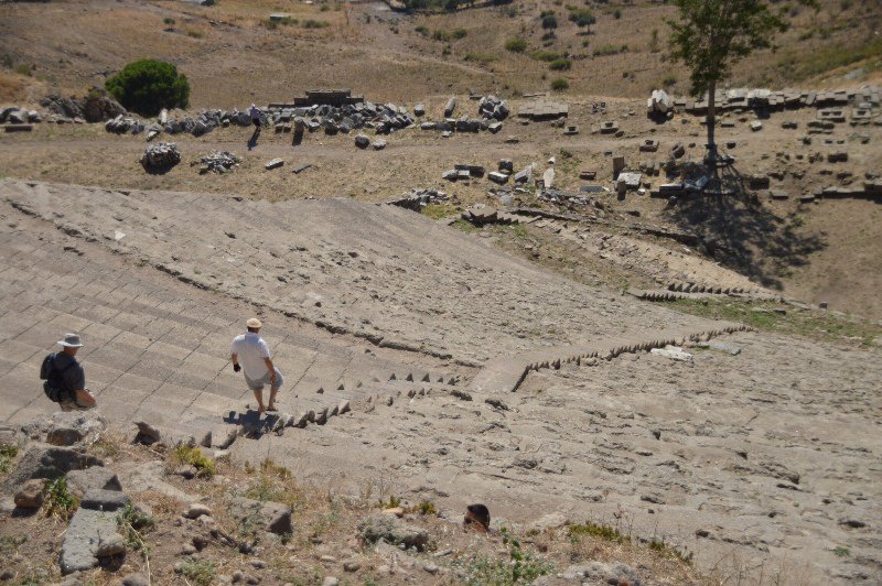 Steepest ampitheatre ever at Pergamon