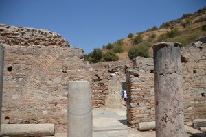 What's left of the brothel at Ephesus 