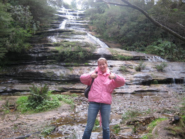 Blue Mountains and a lovely pink jacket!!