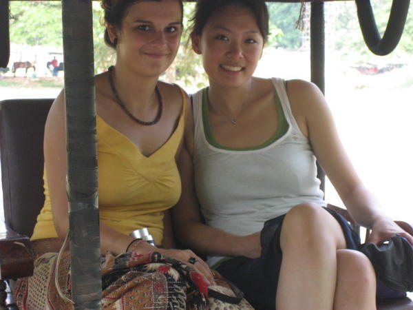 Chenelle and I in our tuk-tuk