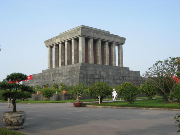 Ho Chi Minh's Mausoleum Complex, where his embalmed corpse lies