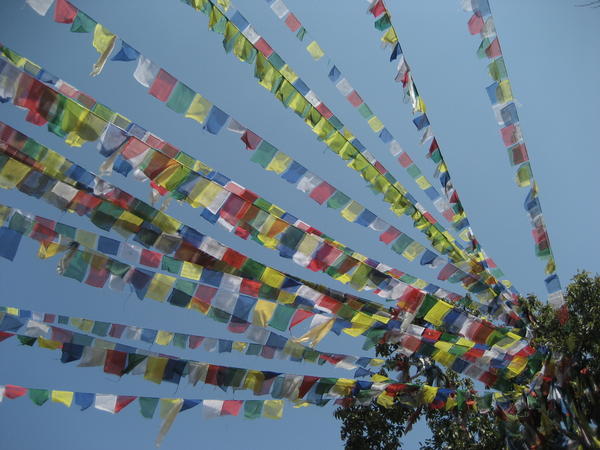 Prayer flags Swayambhunath 