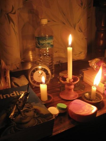During one of the MANY power outages in Pokhara