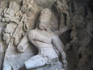Shiva spearing Andhaka