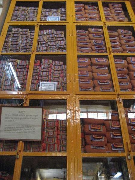 Buddhist scriptures rescued during the Cultural Revolution from the Jokhang Monastery in Tibet