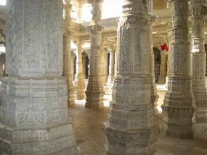 Pillars inside Ranakpur
