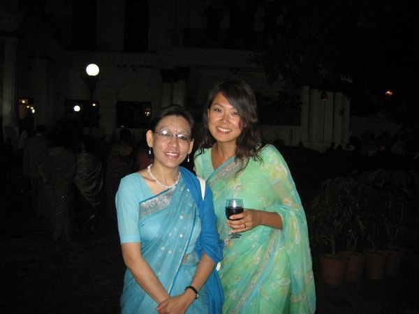 With Geeta's aunt, Anjali