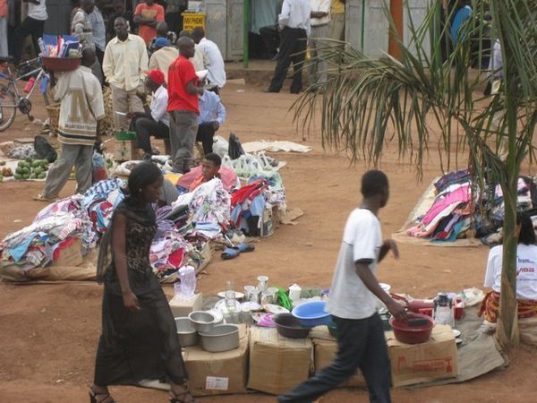 local market... reselling the clothes we donate