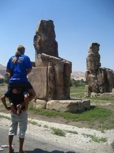 David and Robert at Colossi of Memnon