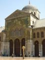 inside the Omayyad mosque courtyard