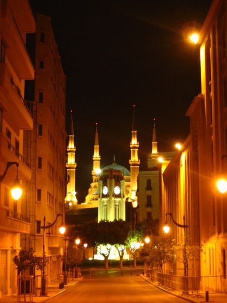 Solidere (downtown) with the Al-Omari Mosque in the backdrop