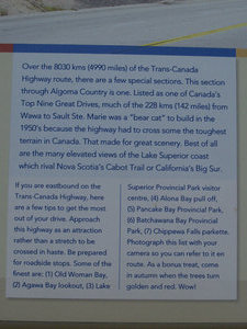 Wawa to the Sault Explanation