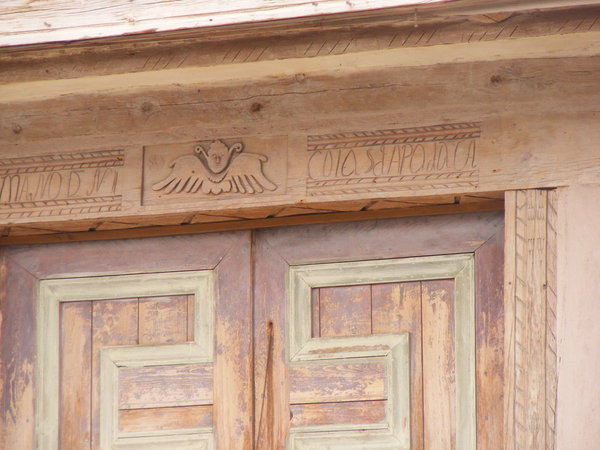 Detail on the door