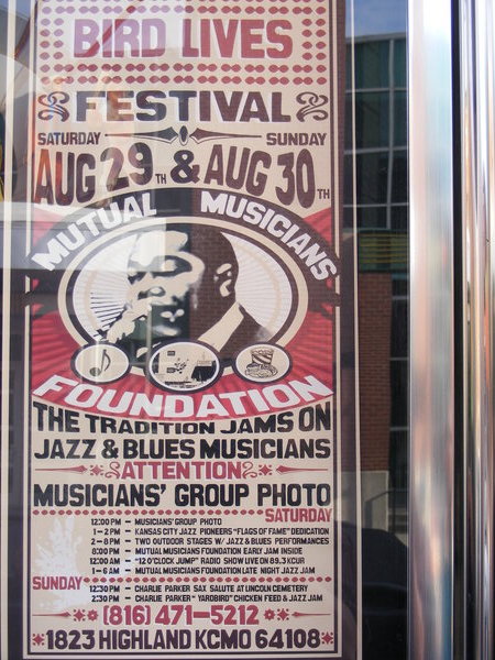Poster for Charlie Parker Memorial Concert