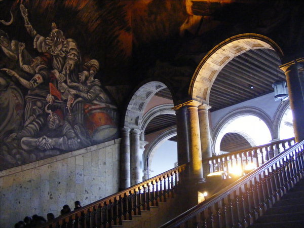 orozco mural at the govonors palace