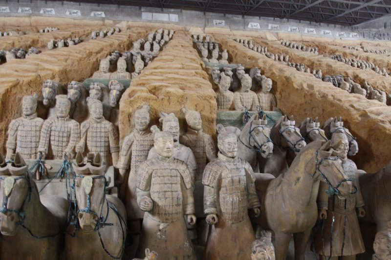 Terra Cotta Warriors - Pit 1 contained 1000's of soldiers