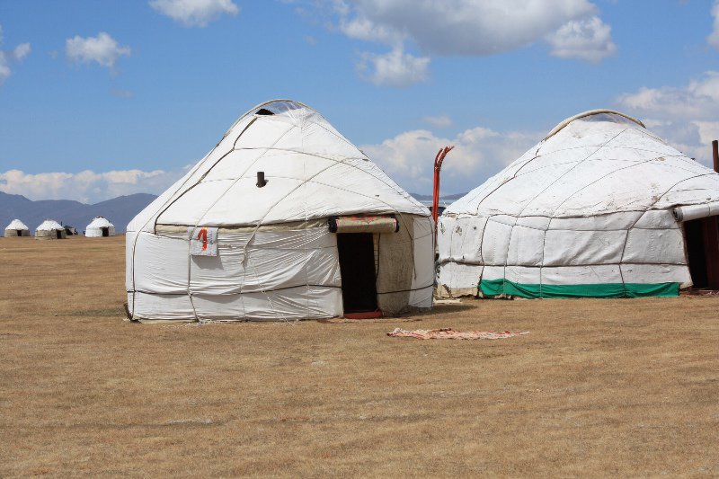 Yurts at Son-kul lake