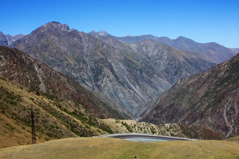 Steep roads over the pass