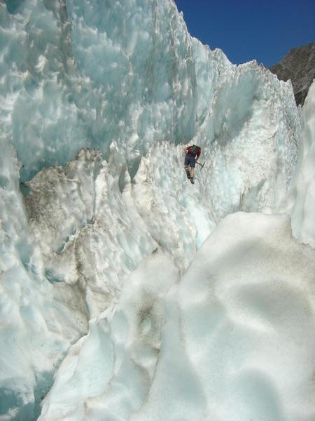 scaling Franz Josef glacier