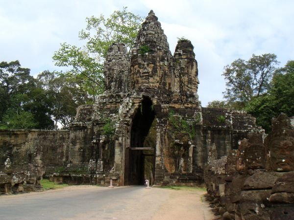 The entrance to Angkor Thom, Siem Reap