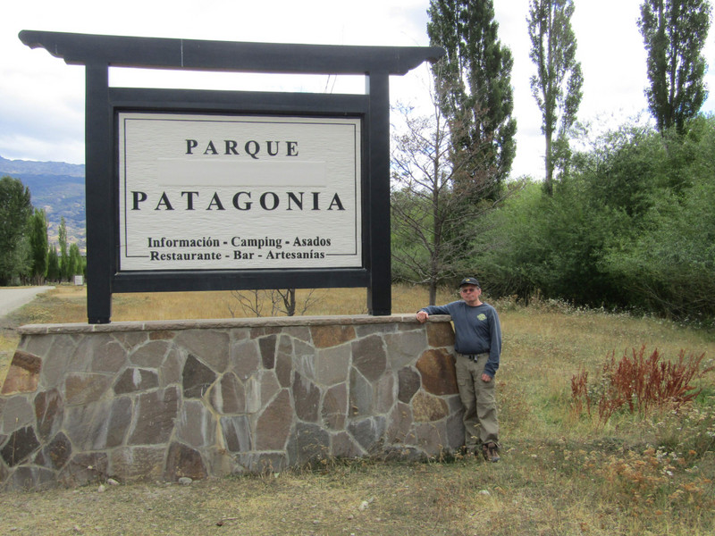 Author William Graham at Entrance to Patagonia Park