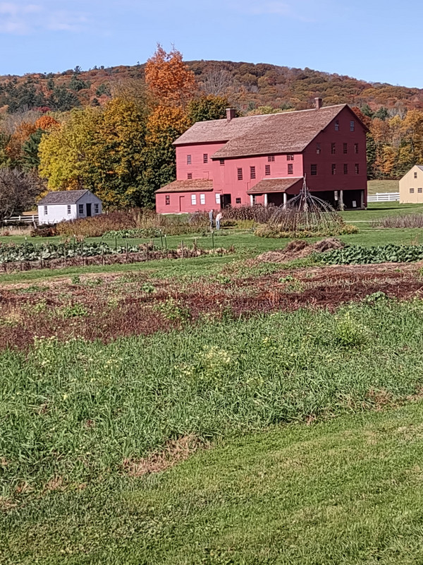 Garden and Buildings at Shaker Village