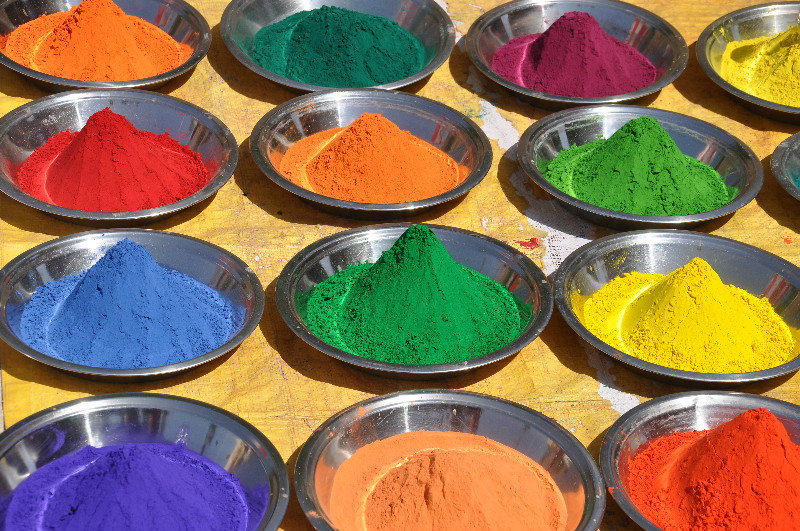Colours of India...preparing for Holi
