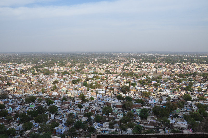 Gwalior city as viewed from the fort