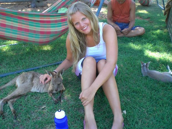 Kjempesnille kengurua!!dei hadde d godt her, kom og gikk naar d passa:)