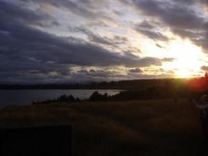 Sunrise over Lake Te Anau