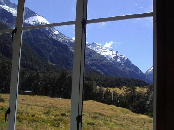 View from the Mt Aspiring Hut