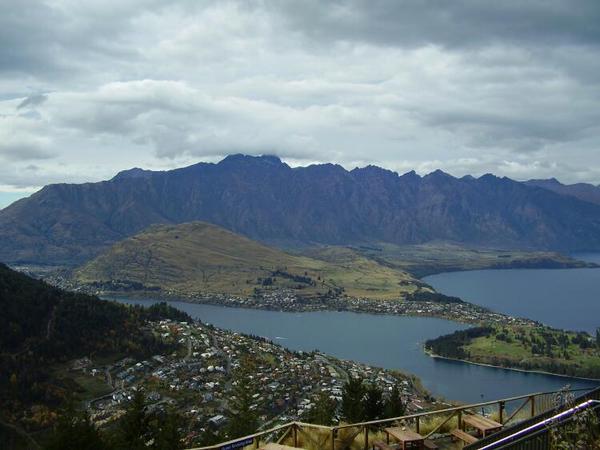 View from the gondola in Queenstown.