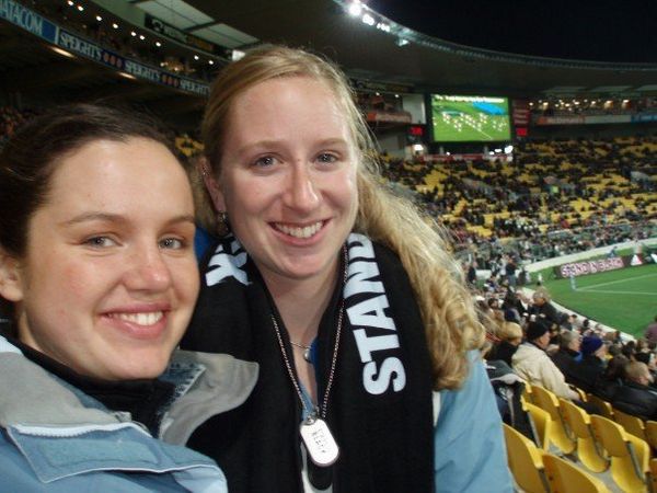 Ally and i at the All Blacks game!