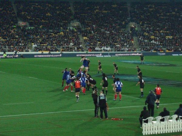 A french lineout at the All Blacks game!