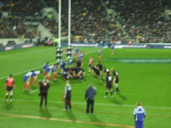 All Blacks by the French Try zone!