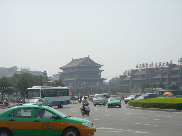 The Drum Tower near the Center of Town