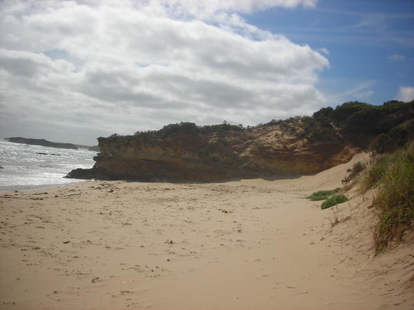 One of the beaches along the coast