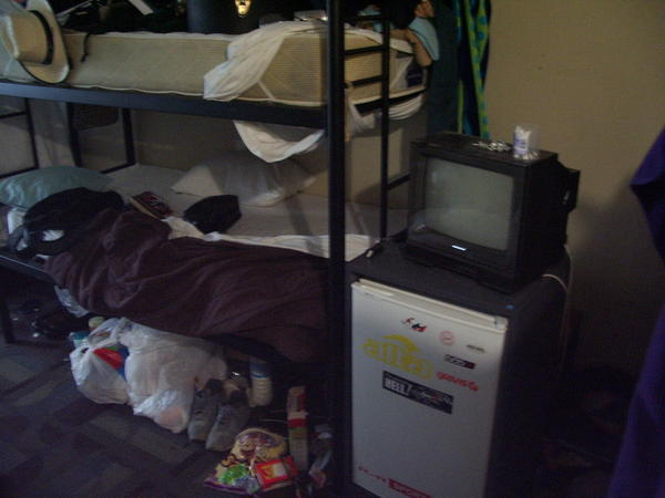 my bed and tv
