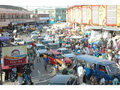 Busy street in Takoradi