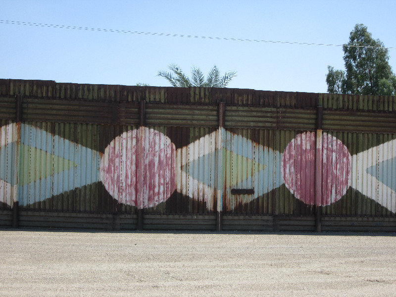 Mexican border at Calexico, CA
