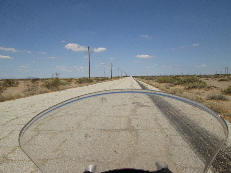 Frontage Road, CA running along border