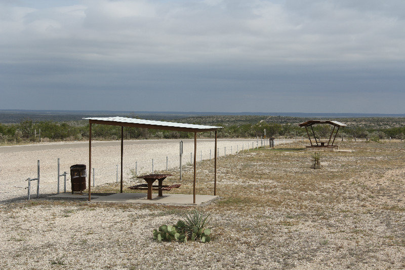 Rest stop on route 90 near Sanderson, Texas
