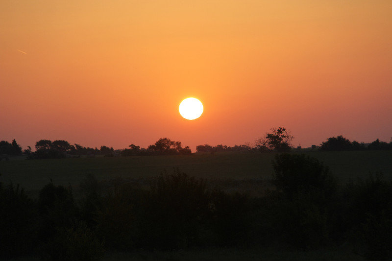 6:30 am sunrise 10 miles outside Coffeyville, Kansas