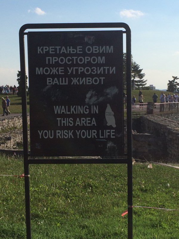 Apparently walking is risky
