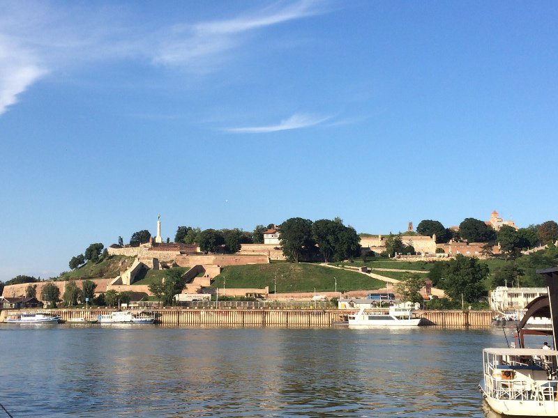 Fortress from across the Danube