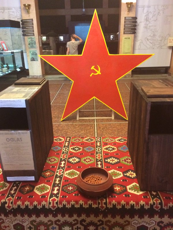 Ballot boxes and communist star