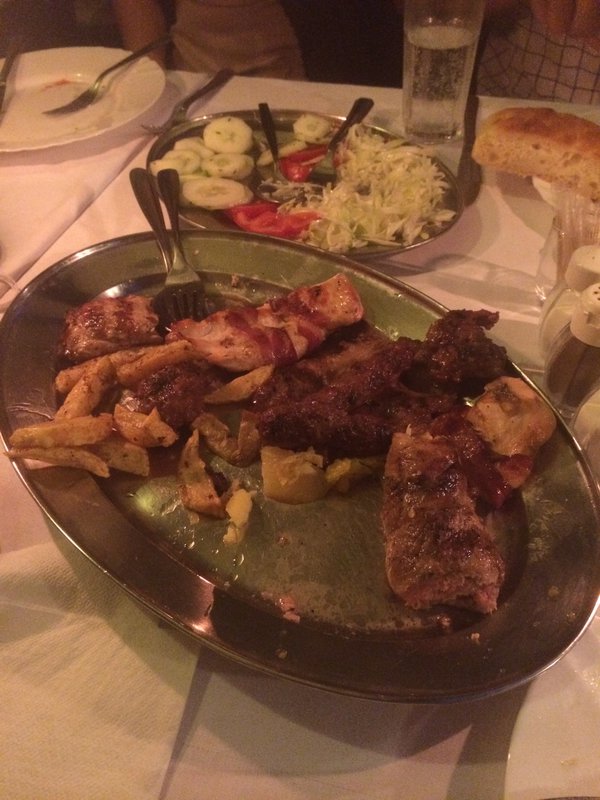 Remains of a Serbian feast